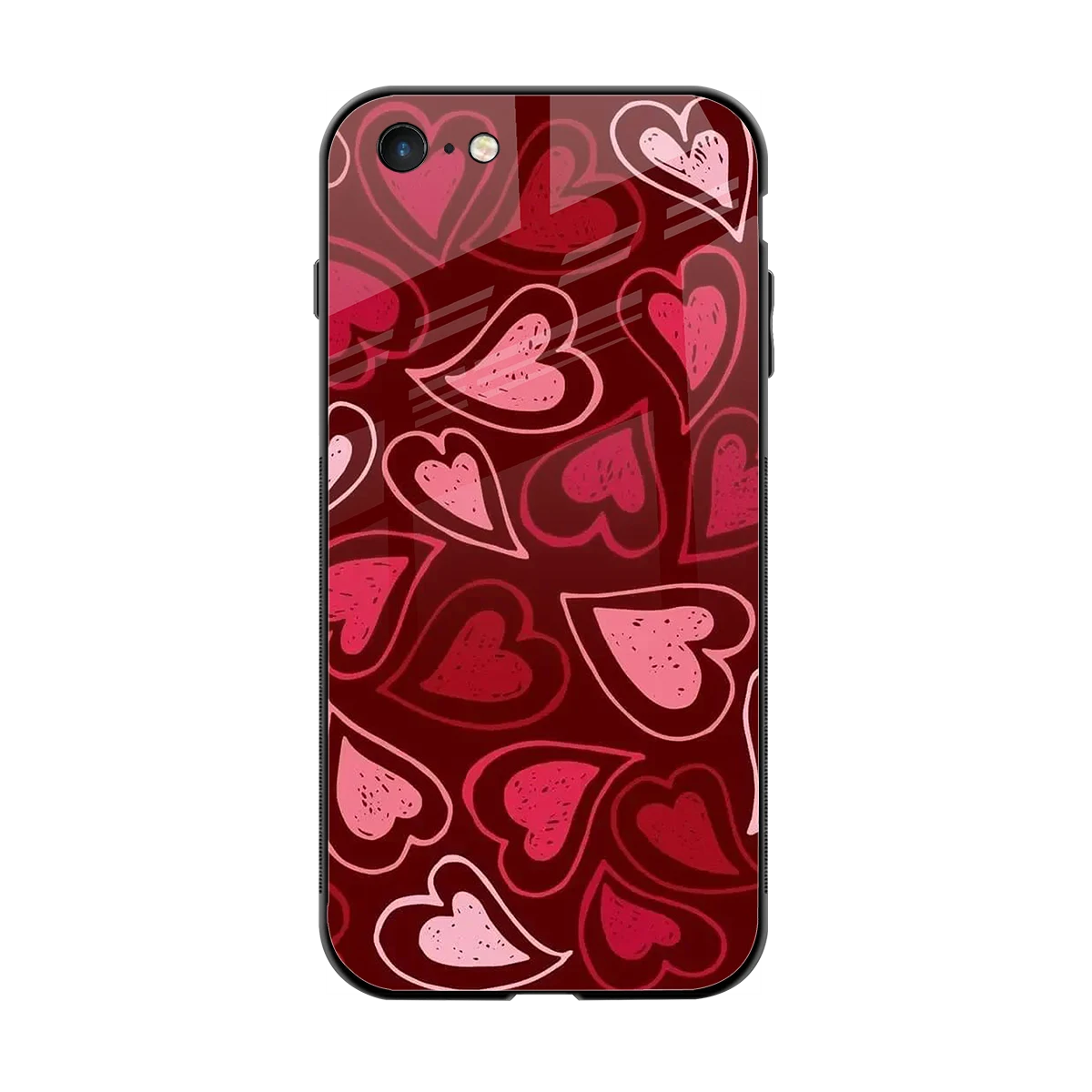 Wine Cascade Hearts back phone cover | glass case for iphone 6s plus