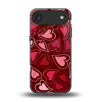 Wine Cascade Hearts back phone cover | glass case for iphone air