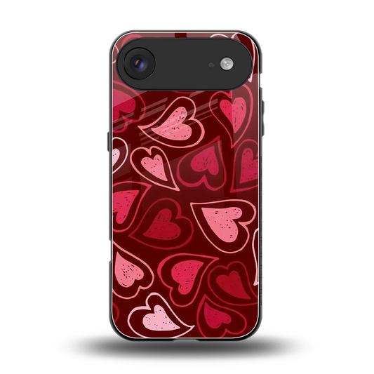 Wine Cascade Hearts back phone cover | glass case for iphone air