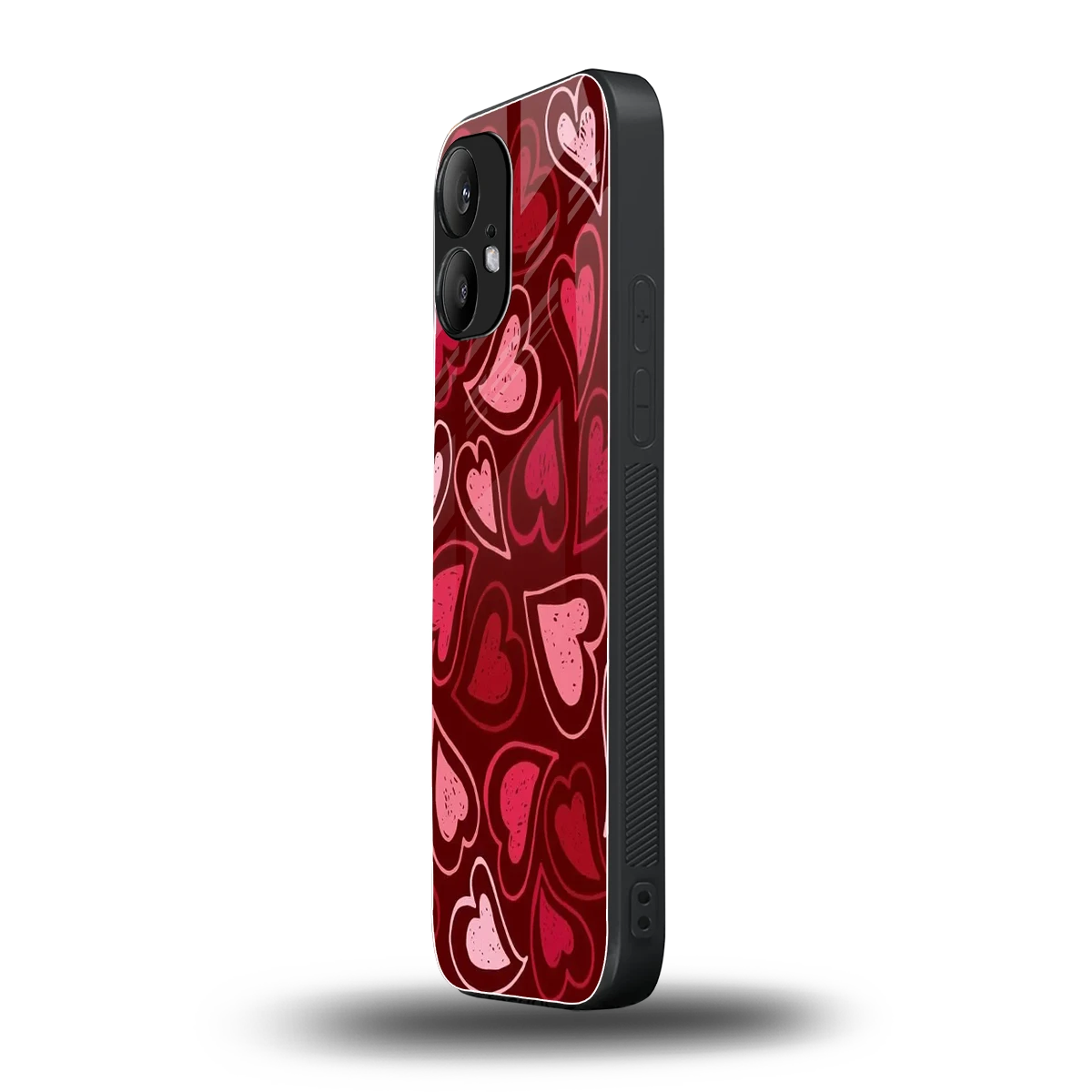 Wine Cascade Hearts nothing phone 2 mobile cover | shockproof glass phone case