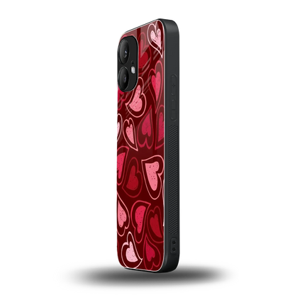 Wine Cascade Hearts nothing phone 2 mobile cover | shockproof glass phone case
