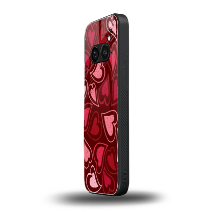 Wine Cascade Hearts nothing phone 2a mobile cover | shockproof glass phone case