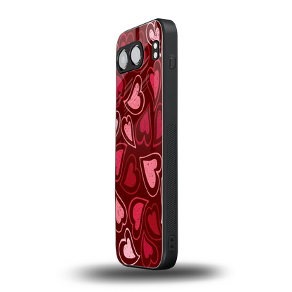 Wine Cascade Hearts oneplus nord 4 mobile cover | shockproof glass phone case