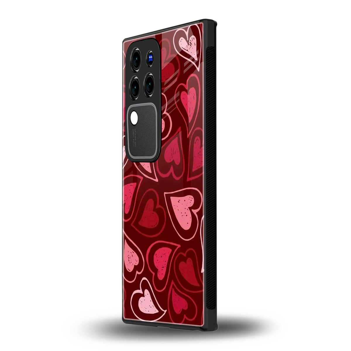 Wine Cascade Heartsvivo v30 pro mobile cover | shockproof glass phone case