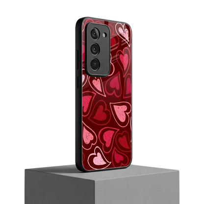 Wine Cascade Hearts redmi 15 5g mobile cover | shockproof glass phone case