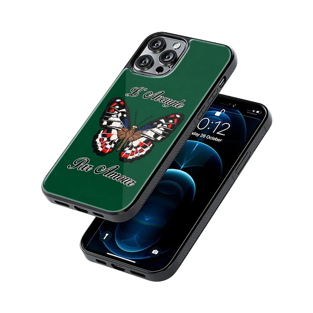 Protective Glass Back Phone Case Compatible with iPhone, Samsung, OnePlus, Pixel & More