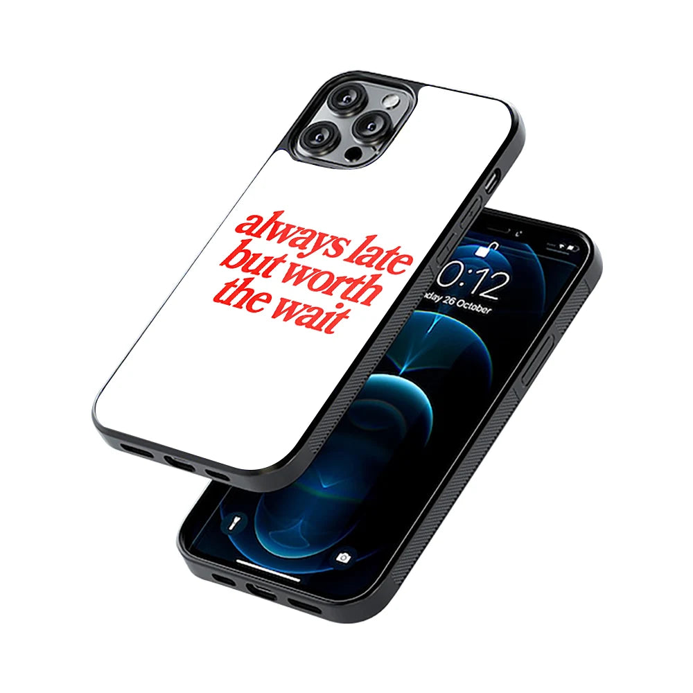Protective Glass Back Phone Case Compatible with iPhone, Samsung, OnePlus, Pixel & More