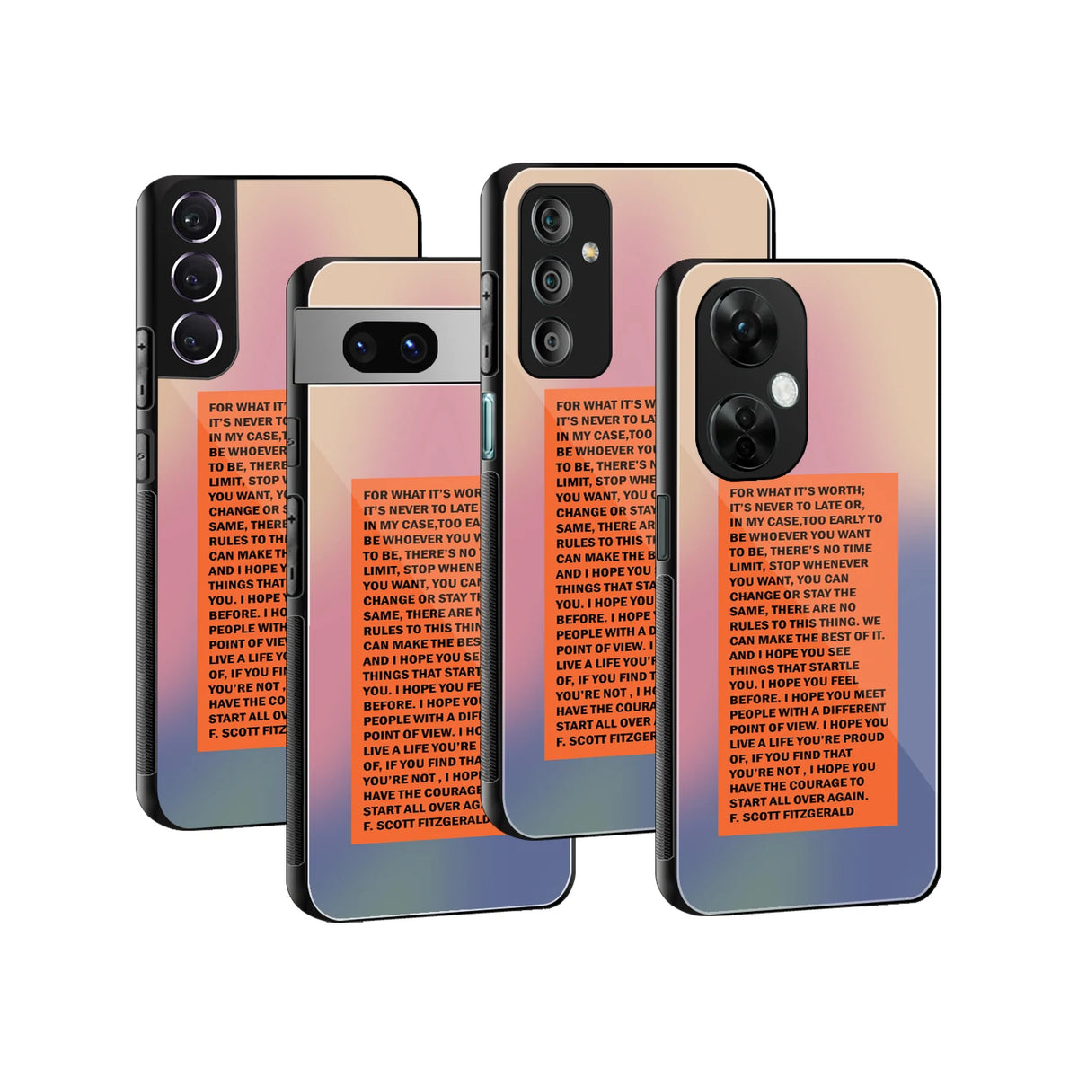 Stylish Glass Back Case for All Smartphones iPhone, Samsung, OnePlus, Pixel, Redmi, Oppo, Vivo, Motorola