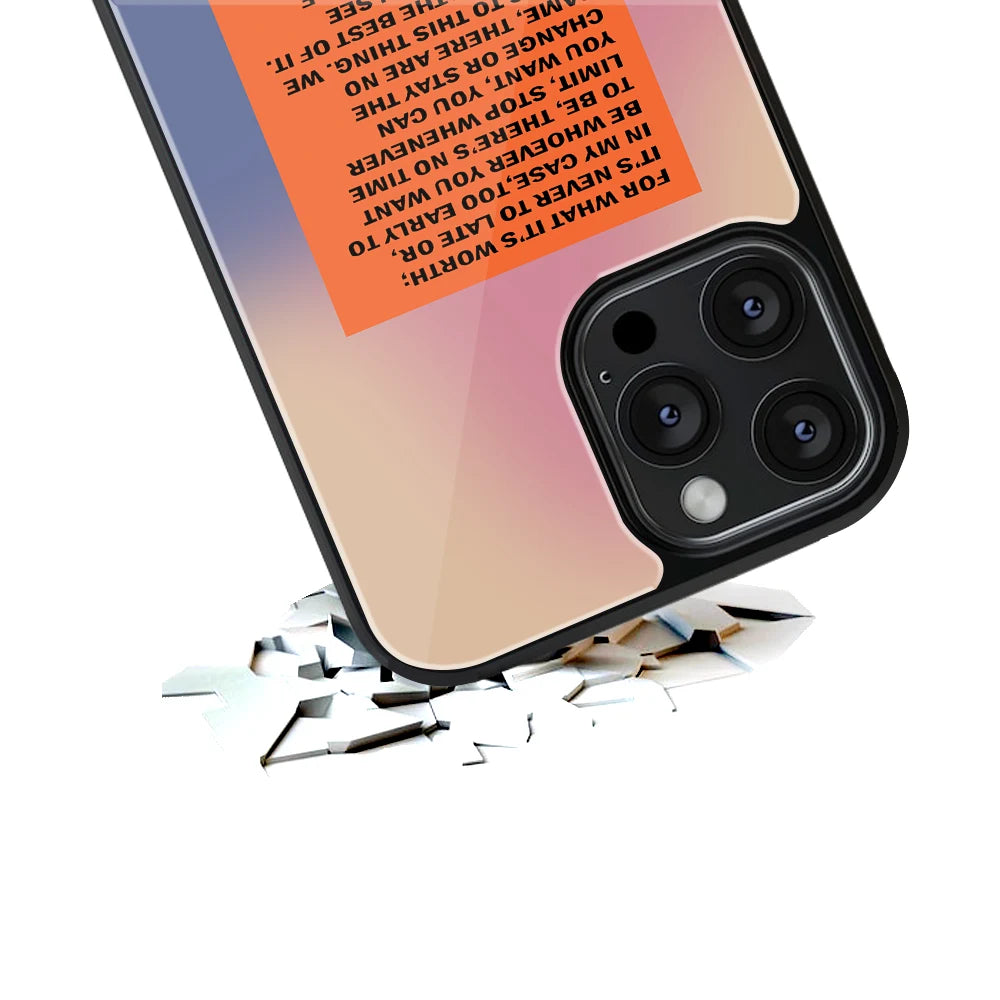 Durable Glass Back Mobile Case for iPhone, Samsung, OnePlus, Google Pixel, Redmi, Vivo, Oppo