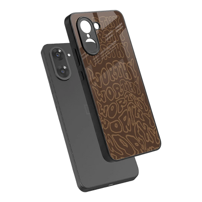 Worthy sleek oneplus nord ce5 5g cover with tempered glass back and TPU edges