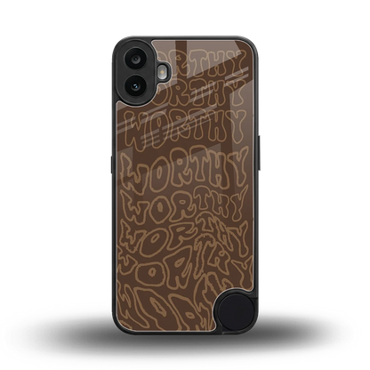 Worthy back phone cover | glass case for cmf nothing phone 1
