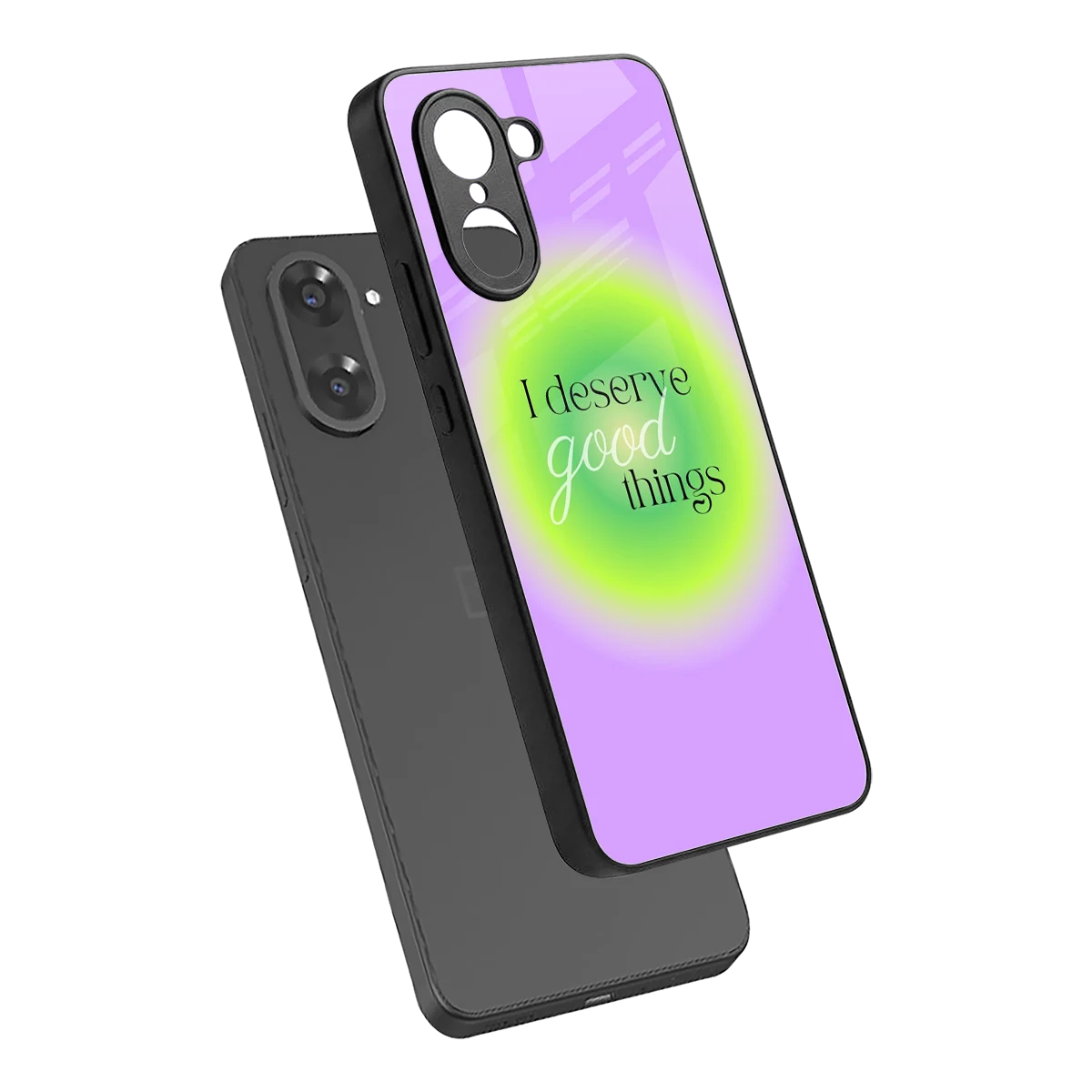 Worthy Glow sleek oneplus nord ce5 5g cover with tempered glass back and TPU edges