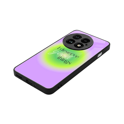 Worthy Glow stylish phone case for oneplus 13 | glossy glass and slim fit