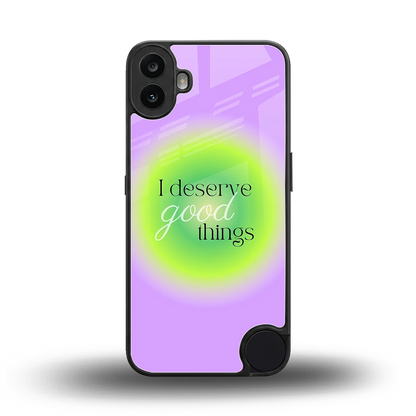 Worthy Glow back phone cover | glass case for cmf nothing phone 1