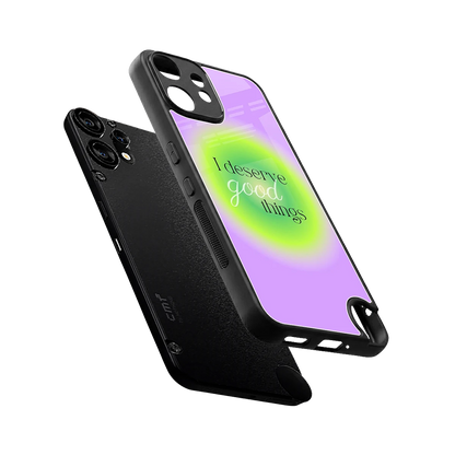 Worthy Glow sleek cmf nothing phone 2 pro cover with tempered glass back and TPU edges
