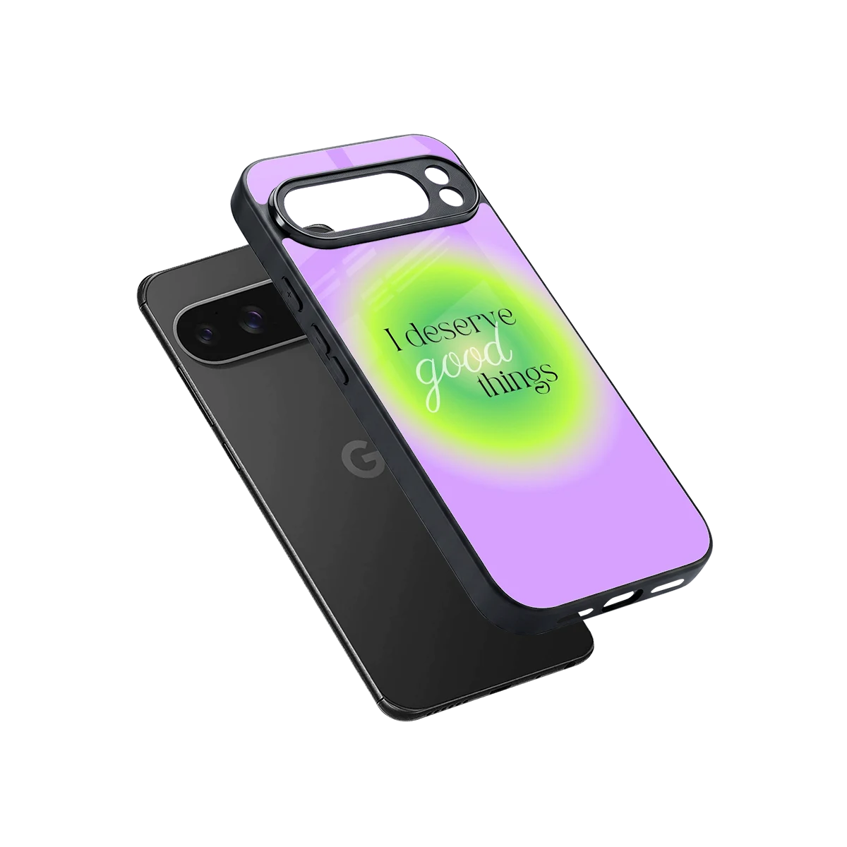 Worthy Glow sleek google pixel 10 pro xl cover with tempered glass back and TPU edges