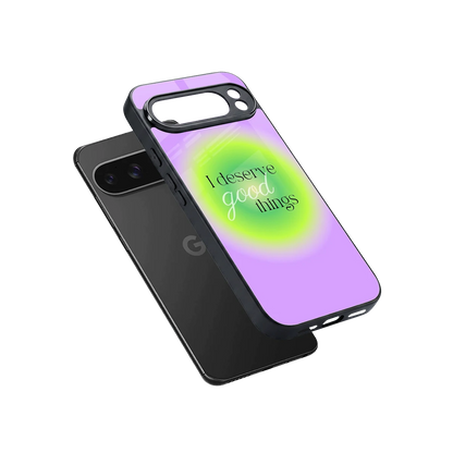 Worthy Glow sleek google pixel 10 pro xl cover with tempered glass back and TPU edges
