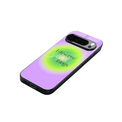 Worthy Glow stylish phone case for google pixel 10 pro xl | glossy glass and slim fit