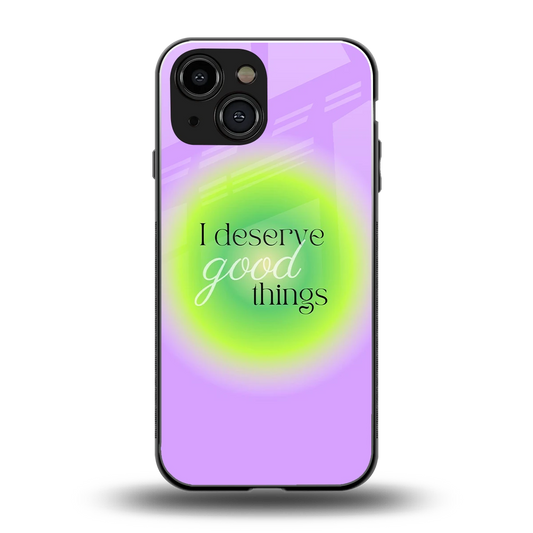 Worthy Glow back phone cover | glass case for iphone 13 mini