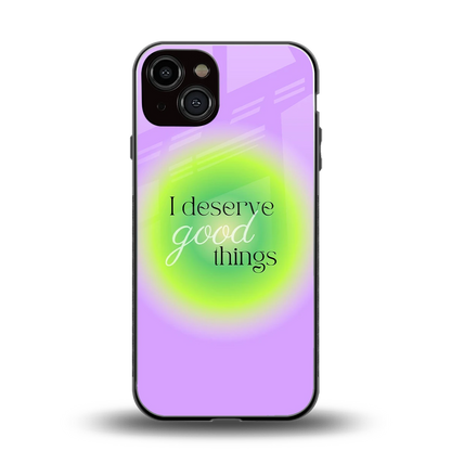 Worthy Glow back phone cover | glass case for iphone 13