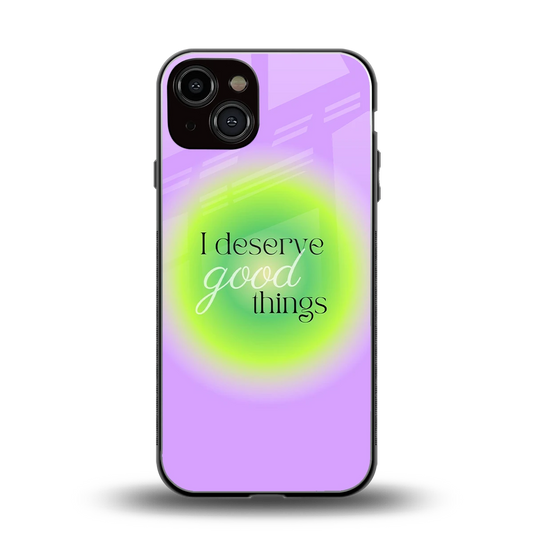 Worthy Glow back phone cover | glass case for iphone 13