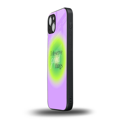 Worthy Glow iphone 14 plus mobile cover | shockproof glass phone case