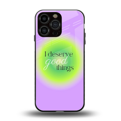 Worthy Glow back phone cover | glass case for iphone 15 pro max