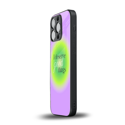 Worthy Glow iphone 15 pro mobile cover | shockproof glass phone case