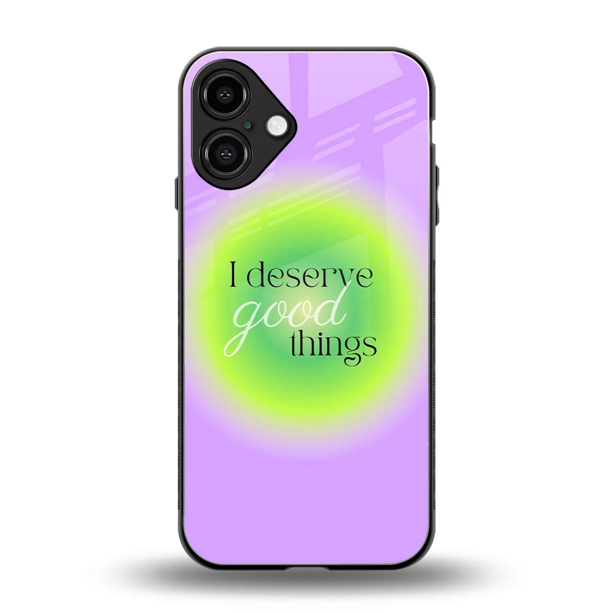 Worthy Glow back phone cover | glass case for iphone 16 plus