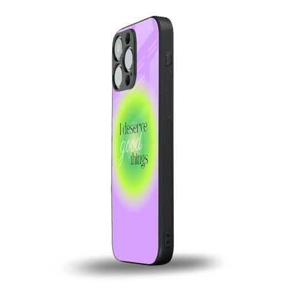 Worthy Glow iphone 16 pro max mobile cover | shockproof glass phone case