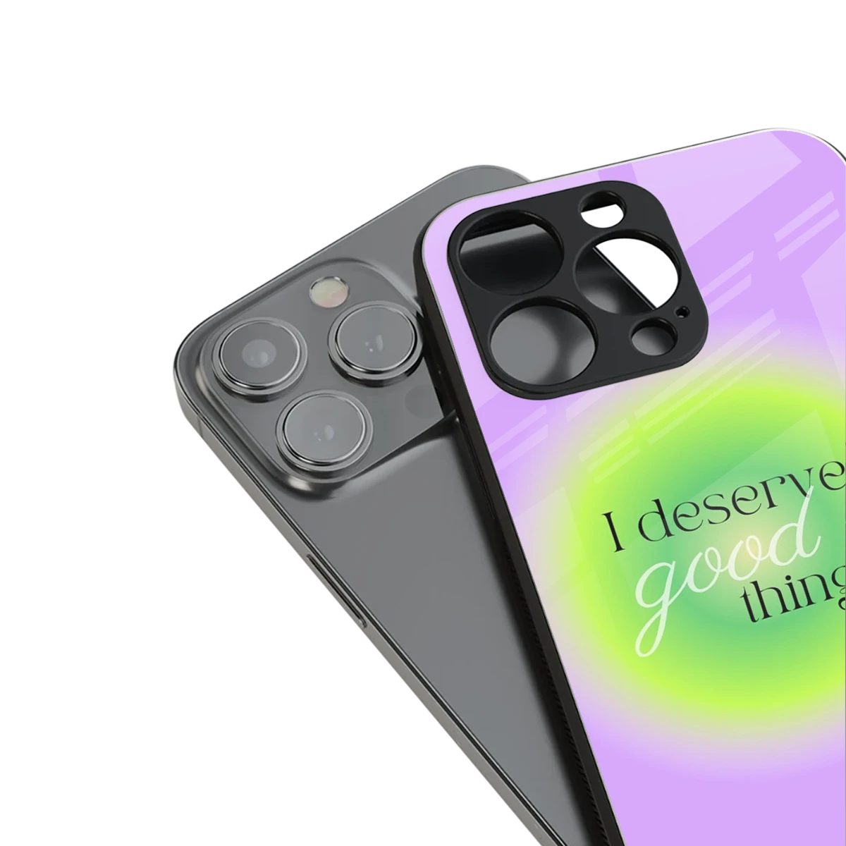 Worthy Glow stylish phone case for iphone 15 pro | glossy glass and slim fit