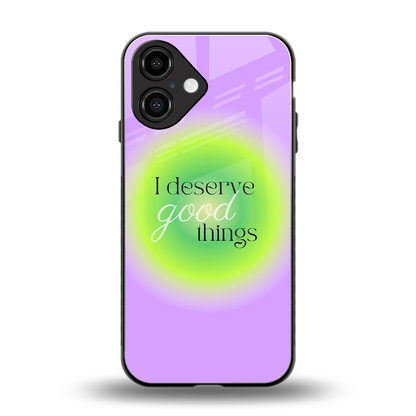 Worthy Glow back phone cover | glass case for iphone 16