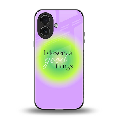 Worthy Glow back phone cover | glass case for iphone 17