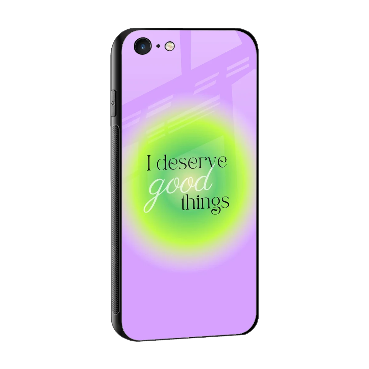 Worthy Glow sleek iphone 6 cover with tempered glass back and TPU edges