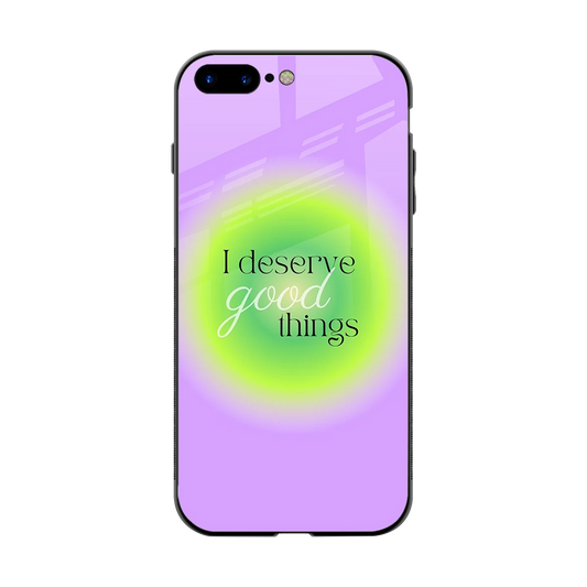 Worthy Glow back phone cover | glass case for iphone 8 plus