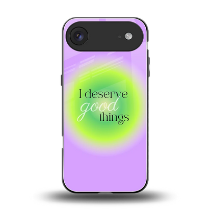 Worthy Glow back phone cover | glass case for iphone air
