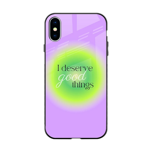 Worthy Glow back phone cover | glass case for iphone xs