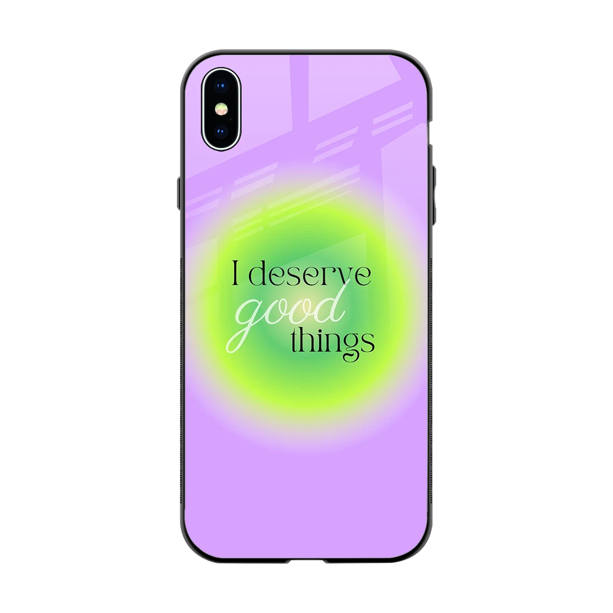 Worthy Glow back phone cover | glass case for iphone xs max