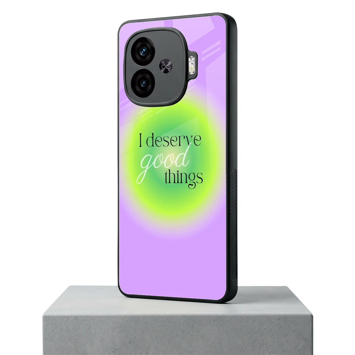 Worthy Glow iqoo neo 10r 5g mobile cover | shockproof glass phone case