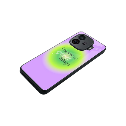 Worthy Glow stylish phone case for iqoo neo 10r 5g | glossy glass and slim fit