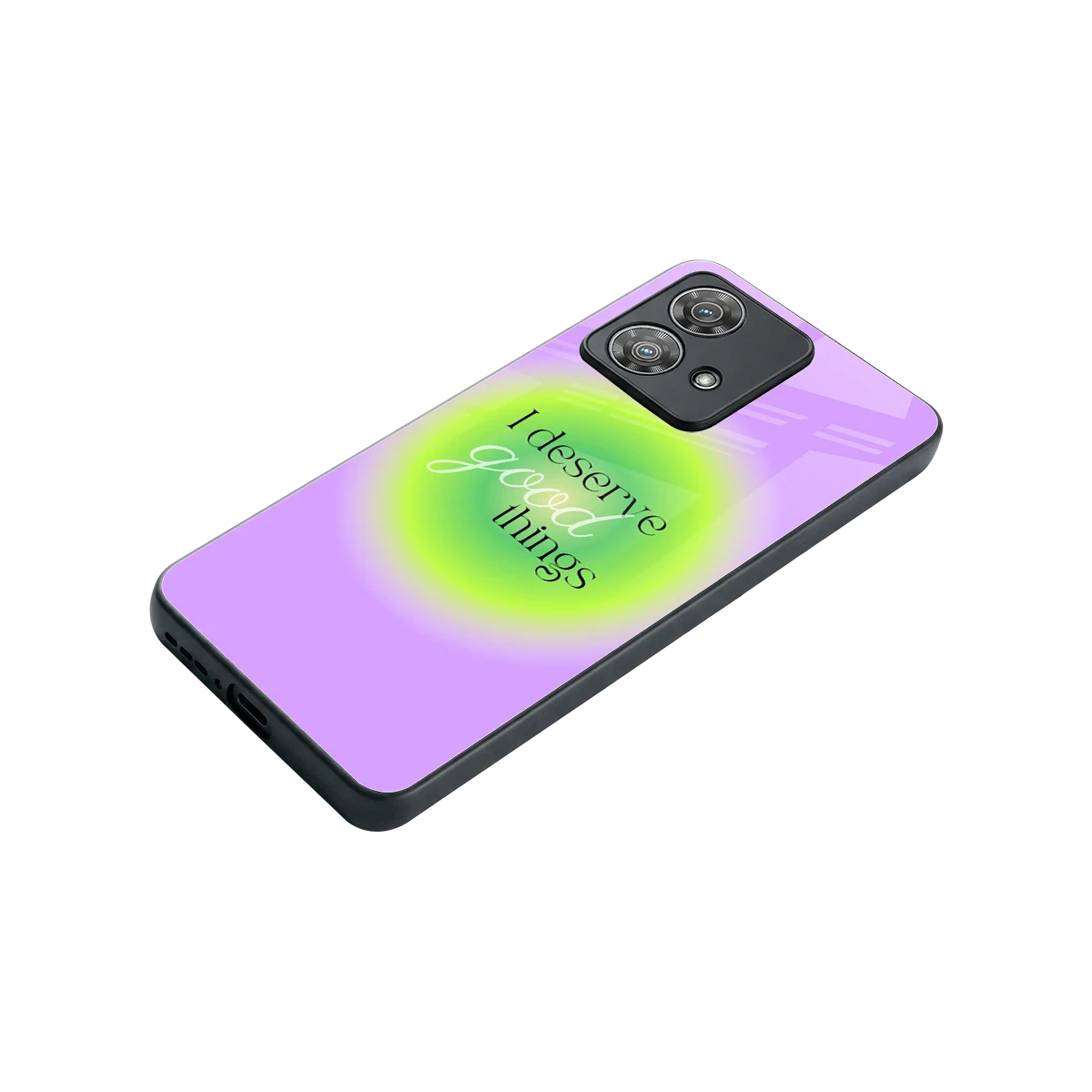 Worthy Glow stylish phone case for motorola edge 40 neo 5g | glossy glass and slim fit