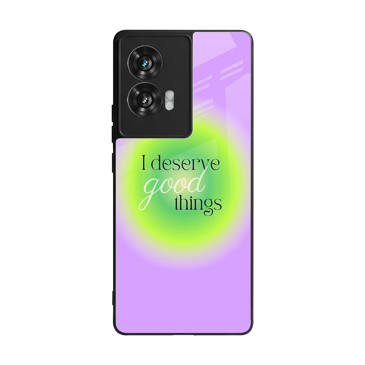Worthy Glow back phone cover | glass case for motorola edge 50 fusion