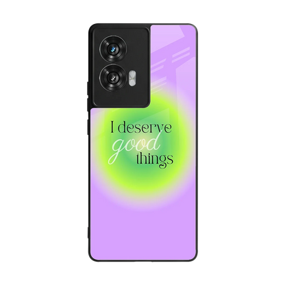 Worthy Glow back phone cover | glass case for motorola edge 50 fusion