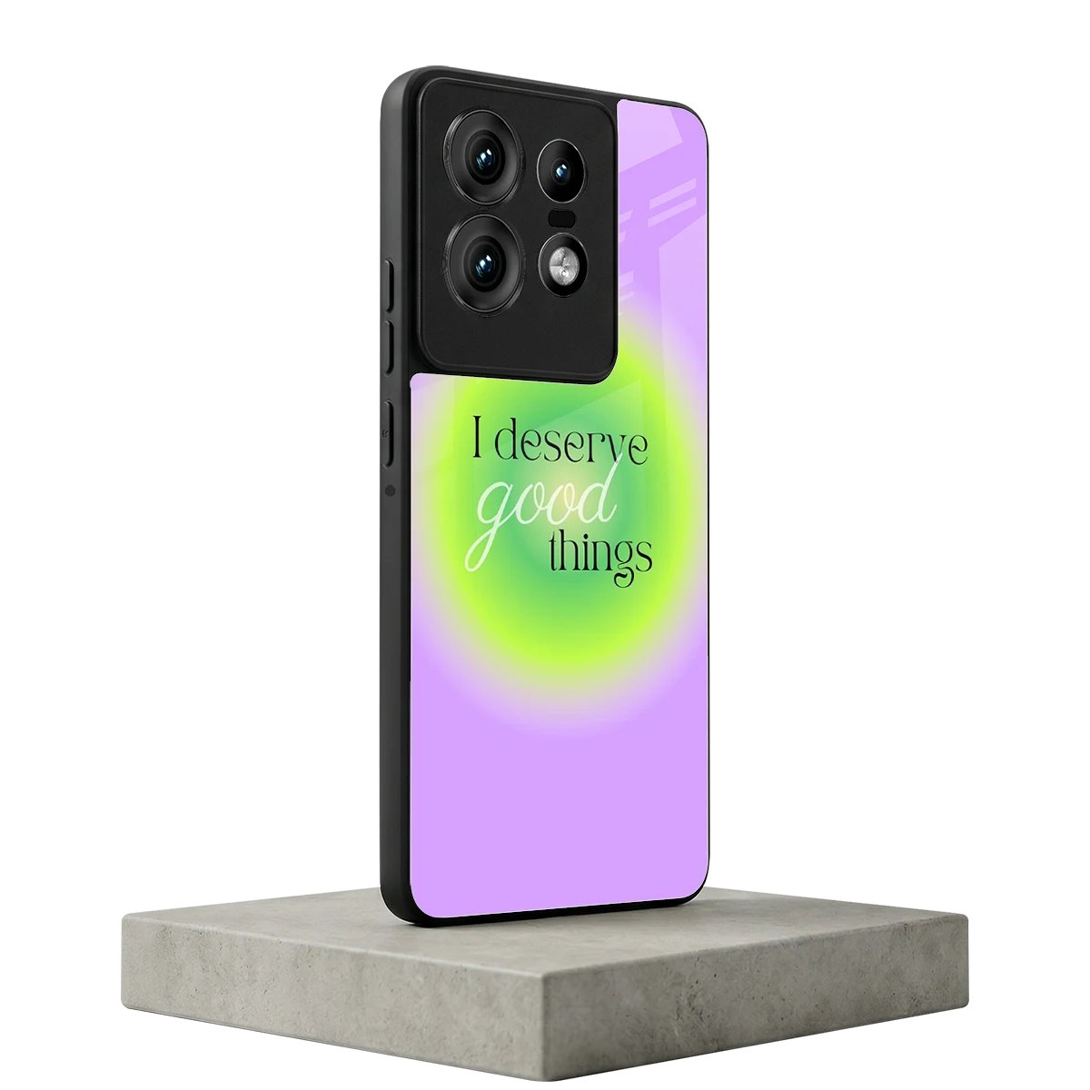 Worthy Glow motorola edge 50 pro mobile cover | shockproof glass phone case