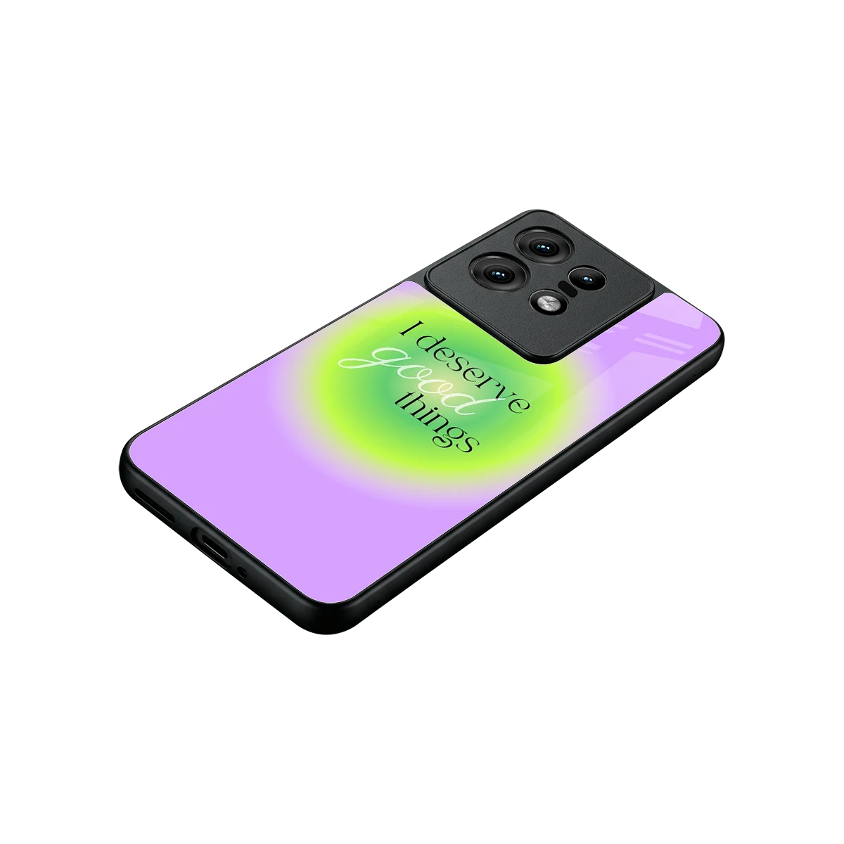 Worthy Glow stylish phone case for motorola edge 50 pro | glossy glass and slim fit