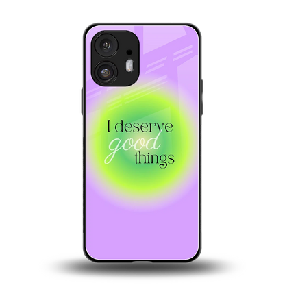 Worthy Glow back phone cover | glass case for nothing phone 2