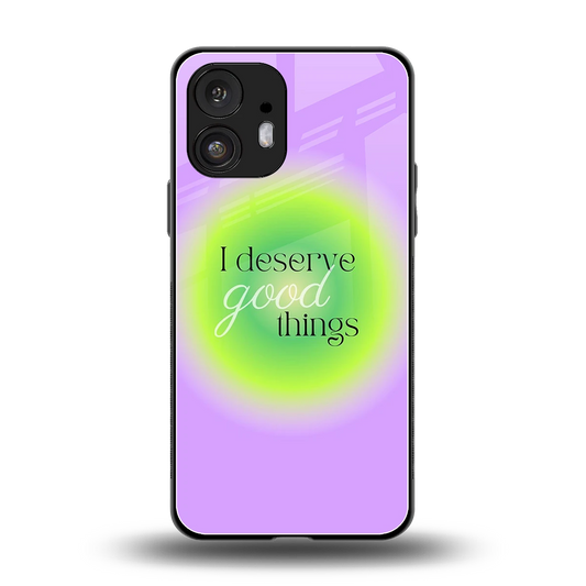 Worthy Glow back phone cover | glass case for nothing phone 2