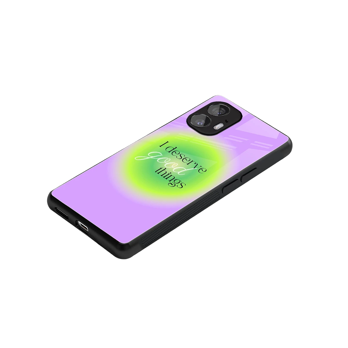 Worthy Glow stylish phone case for nothing phone 2 | glossy glass and slim fit