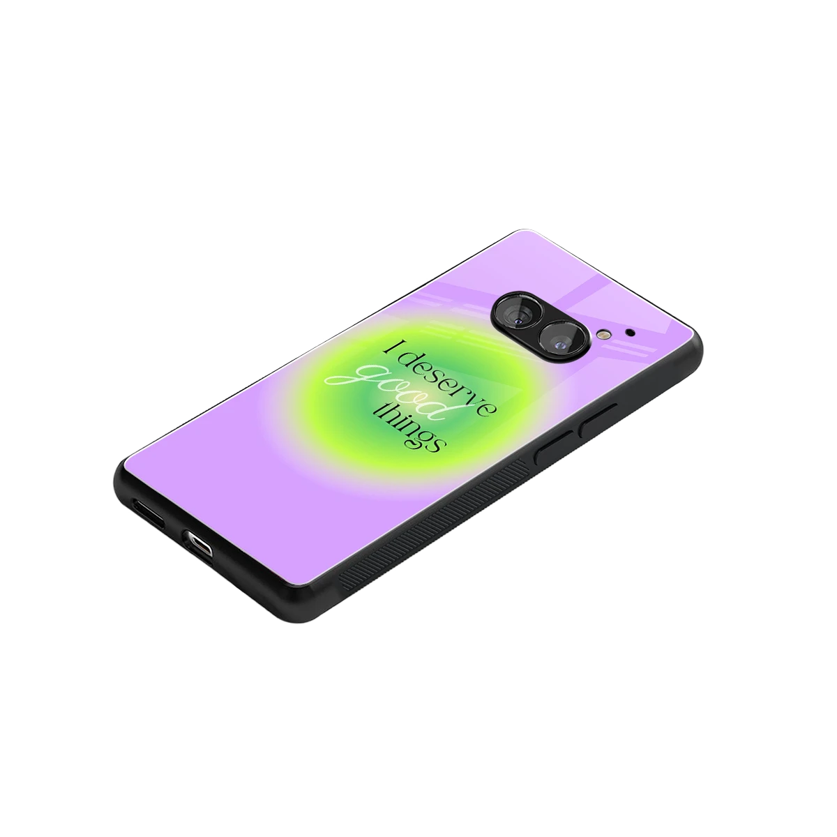 Worthy Glow stylish phone case for nothing phone 2a | glossy glass and slim fit