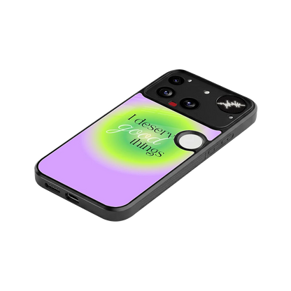 Worthy Glow stylish phone case for nothing phone 3 | glossy glass and slim fit